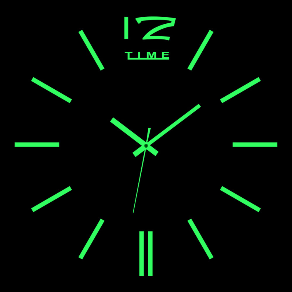reloj de pared Luminous Wall Clock DIY Quartz Watch Clocks Acrylic Mirror
