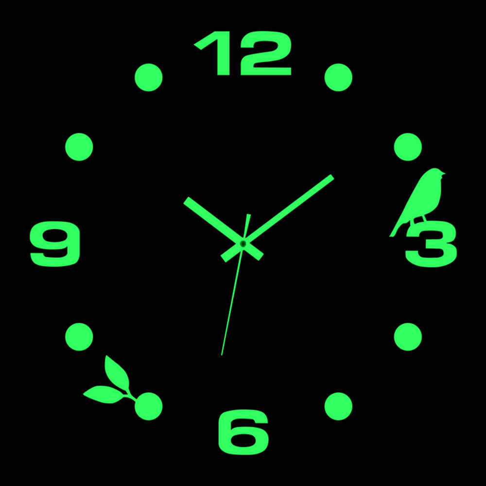 reloj de pared Luminous Wall Clock DIY Quartz Watch Clocks Acrylic Mirror