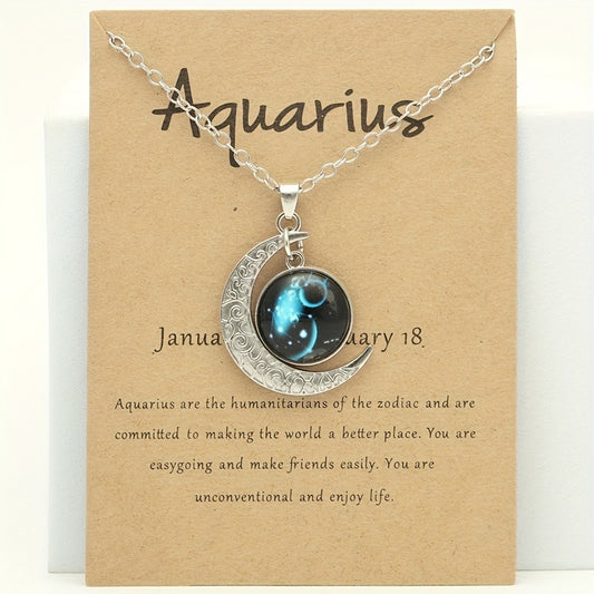 Zodiac Celestial Moon Necklace
