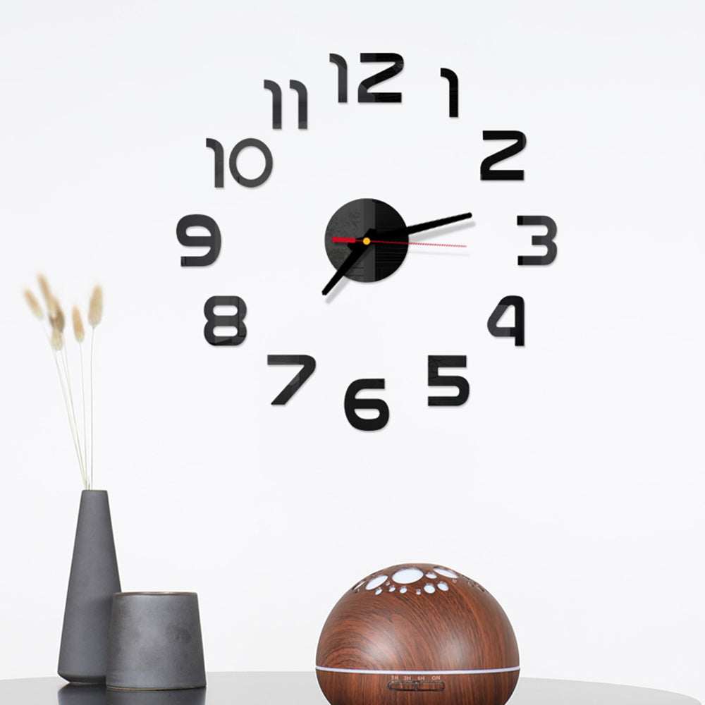reloj de pared Luminous Wall Clock DIY Quartz Watch Clocks Acrylic Mirror