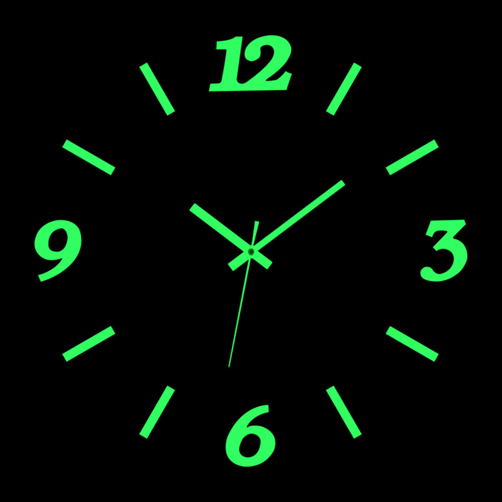 reloj de pared Luminous Wall Clock DIY Quartz Watch Clocks Acrylic Mirror