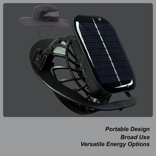 Solar Clip-On Hat Fan