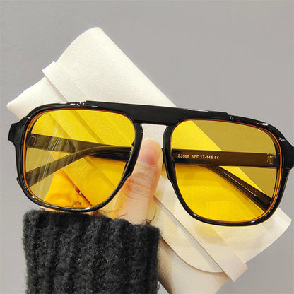 2024 New Fashion Men Sunglasses Oversized Frame Women Anti-blue