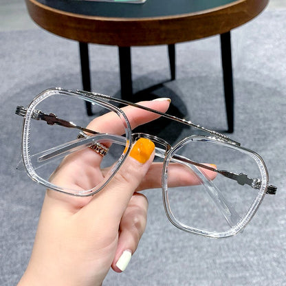 2024 New Fashion Men Sunglasses Oversized Frame Women Anti-blue