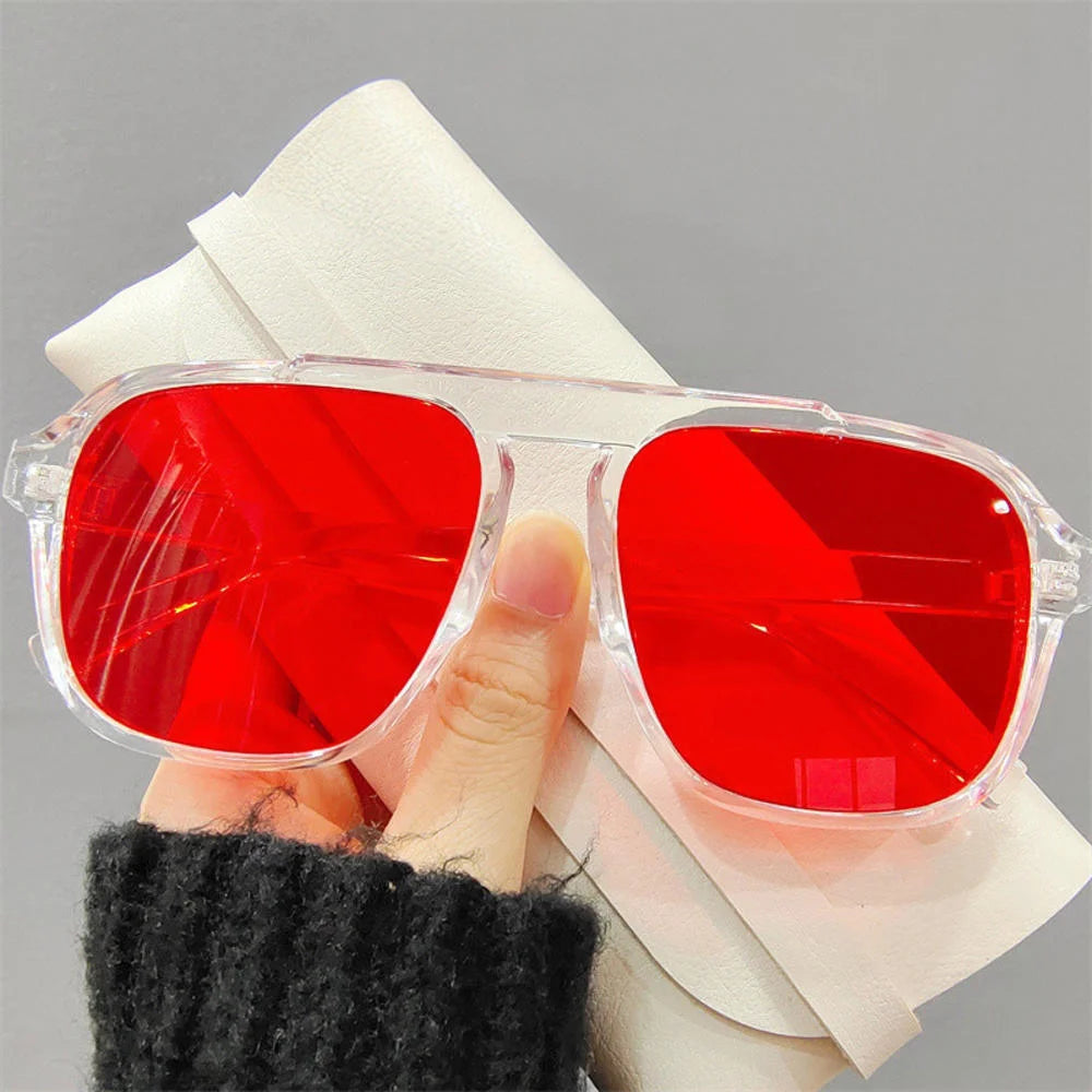 2024 New Fashion Men Sunglasses Oversized Frame Women Anti-blue