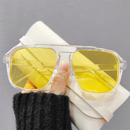 2024 New Fashion Men Sunglasses Oversized Frame Women Anti-blue