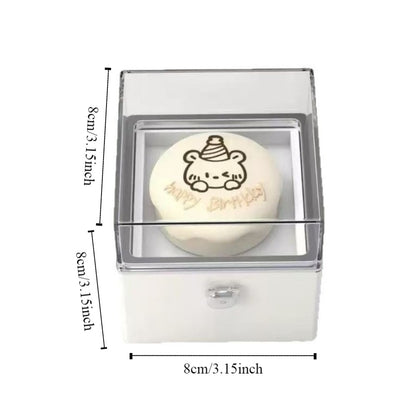 Rotating Jewelry Box, Little Bear Cake Ring Box, Pop Up Gift Box, Romantic Birthday Surprise