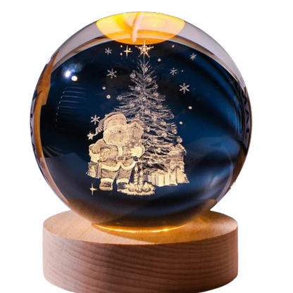 Crystal ball 6cm 3D Crystal Planet Night Light Laser Engraved Solar System Globe Advanced Decoration