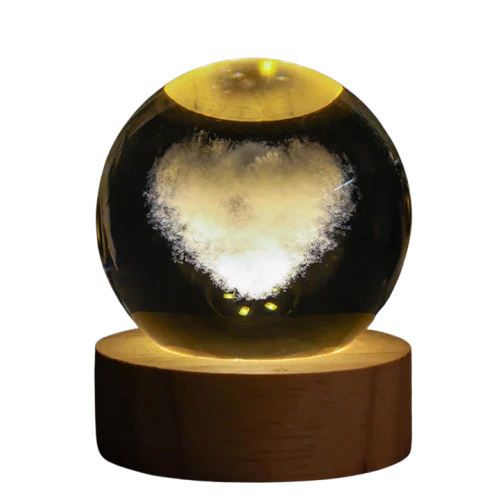 Crystal ball 6cm 3D Crystal Planet Night Light Laser Engraved Solar System Globe Advanced Decoration