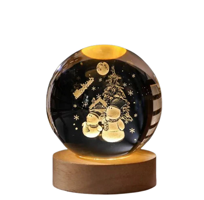 Crystal ball 6cm 3D Crystal Planet Night Light Laser Engraved Solar System Globe Advanced Decoration