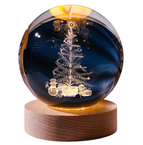 Crystal ball 6cm 3D Crystal Planet Night Light Laser Engraved Solar System Globe Advanced Decoration