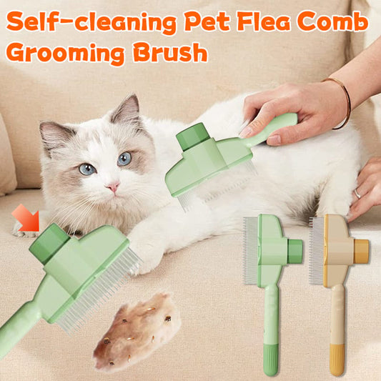 Easy-Clean Pet Grooming Brush